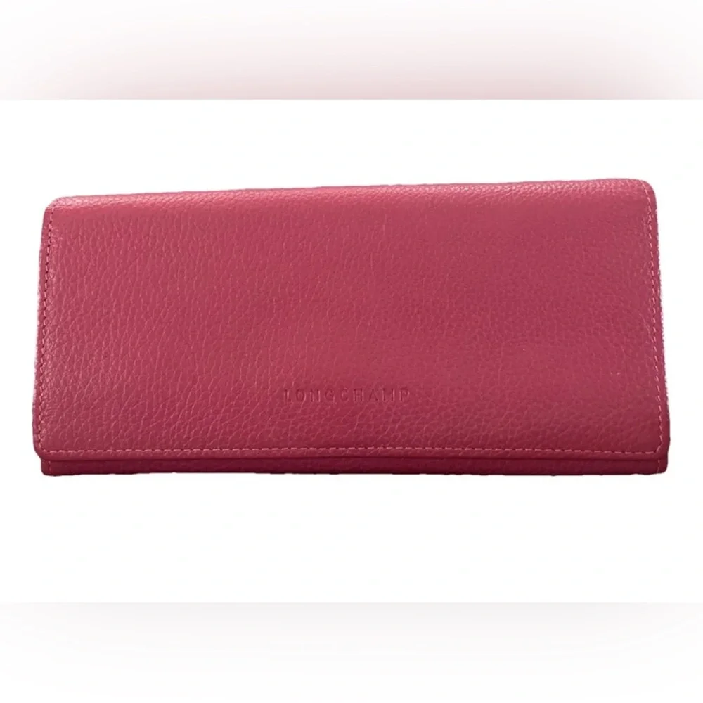 Longchamp Le Foulonne Continental Leather Wallet